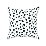 Spotsy Pillow in White and Black