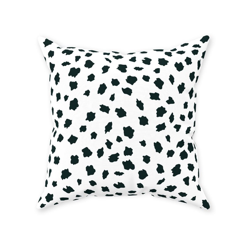 Spotsy Pillow in White and Black