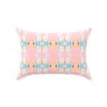 Denmark Pillow in Peachy Coral