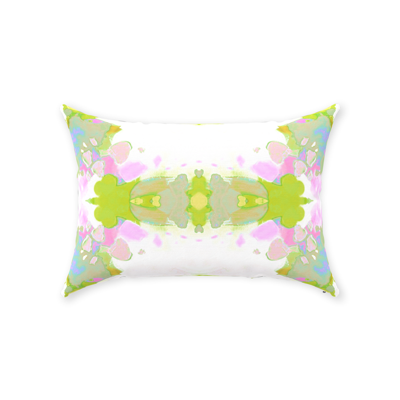 Oxford Pink Champagne Garden Pillow in Pink