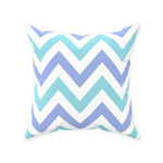 Purple and Aqua Herringbone Pillow