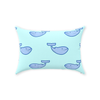 Aqua Whale Pillow