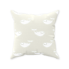 Swiss Coffee Whale Pillow