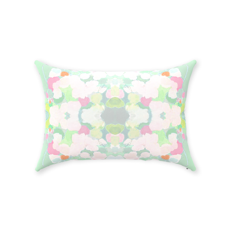 Oxford Pink Tidewater Pillow, Aqua