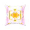 Sea Grape Pillow, Pink and Orange