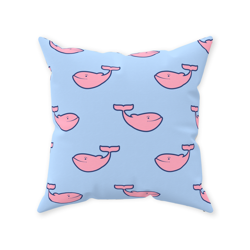 Oxford Pink Whale Tail Pillow