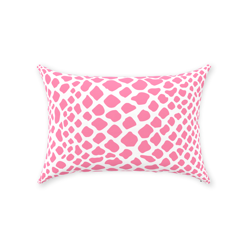 Crocodile Pillow in Pink