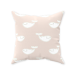 Pink Whale Pillow