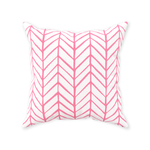 Oxford Pink Herringbone Pillow