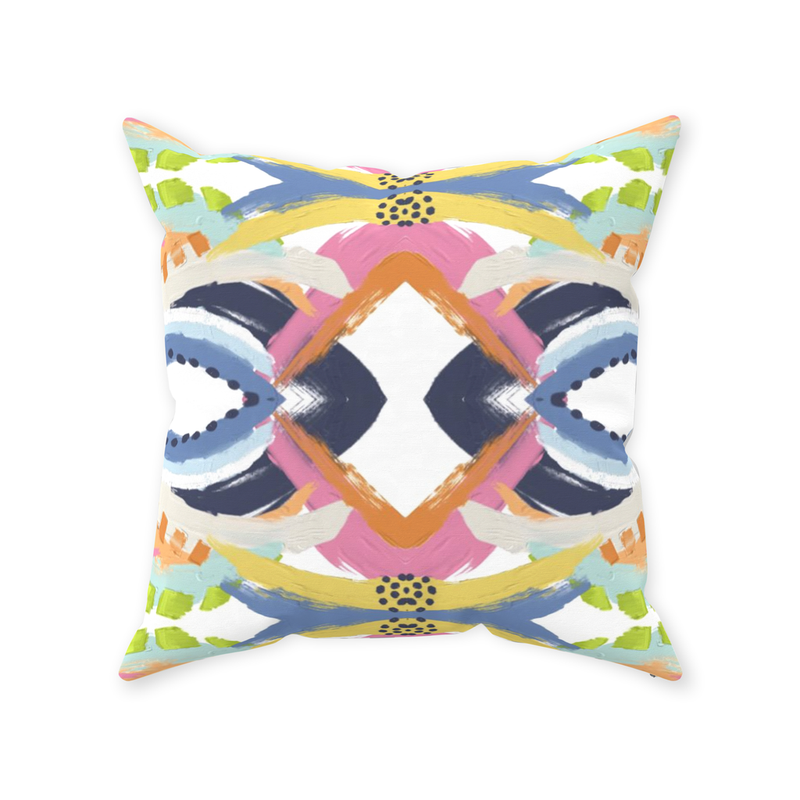 Oxford Pink Abstract Art Pillow