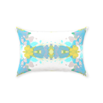 Champagne Garden Blue Pillow