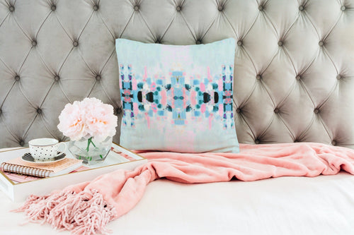 Oxford Pink Avery Pillow, Turquoise