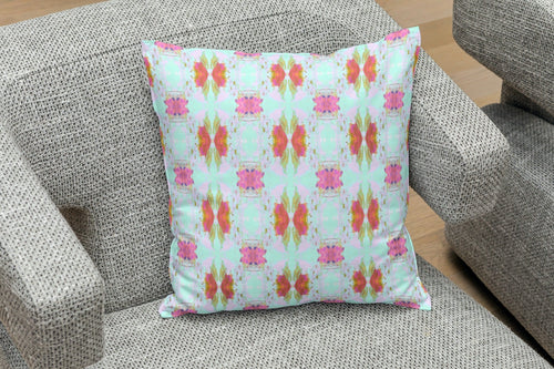 Oxford Pink Butterflies Pillow