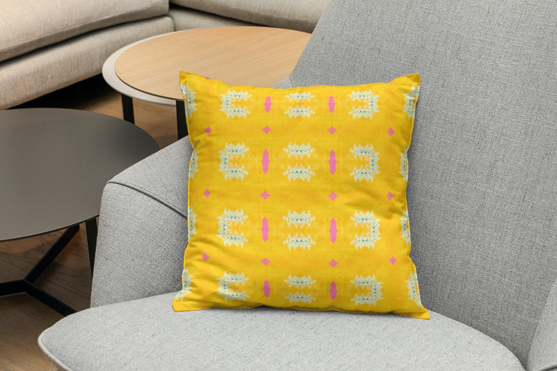 Juniper Boho Pillow in Yellow