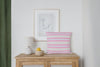 Genevieve Pink Striped Pillow