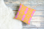 Madrid Pillow in Orange and Pink