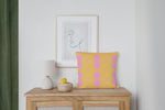 Madrid Pillow in Yellow and Pink