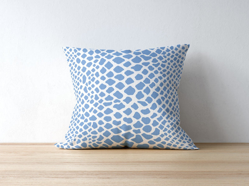 Crocodile Pillow in French Blue