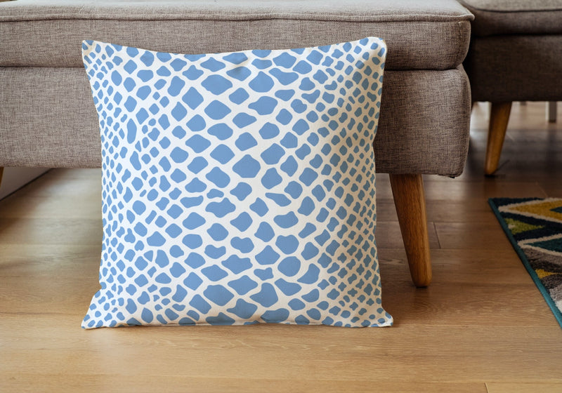 Crocodile Pillow in French Blue