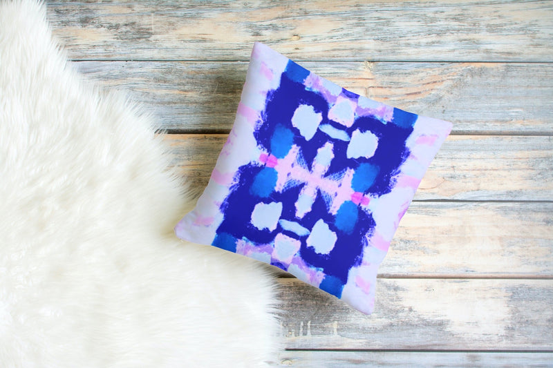 Lottie Pillow, Purple and Blue