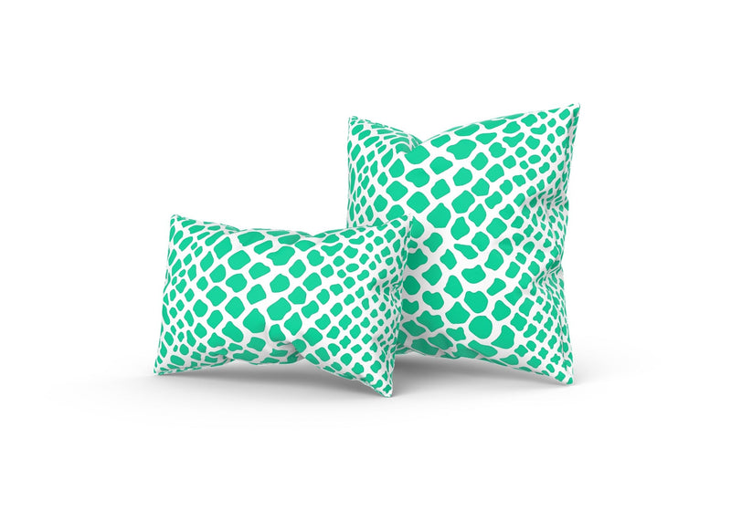 Crocodile Pillow in Green