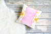 Hilton Head Pillow, Orange and Pink