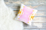 Hilton Head Pillow, Orange and Pink