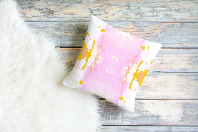 Hilton Head Pillow, Orange and Pink