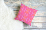 Dawson Pillow, Pink and Orange