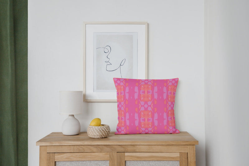 Dawson Pillow, Pink and Orange