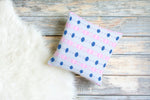 String of Pearls Pillow, Blue