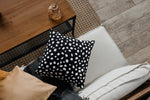 Spotsy Pillow in Black and White