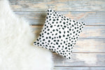 Spotsy Pillow in White and Black