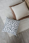 Spotsy Pillow in White and Black