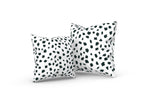 Spotsy Pillow in White and Black