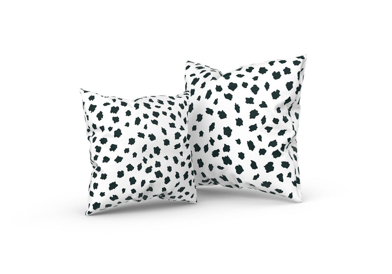 Spotsy Pillow in White and Black