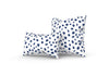 Spotsy Pillow in Navy Blue and White