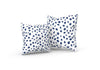 Spotsy Pillow in Navy Blue and White