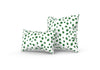 Spotsy Pillow in Green and White