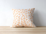 Leopold Leopard Pillow, Orange