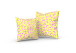 Oxford Pink Kids, Leopold Leopard Pillow in Yellow and Pink