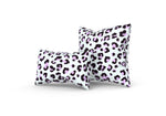 Leopold Leopard Pillow, Black and Pink