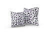 Leopold Leopard Pillow, Black and Pink