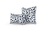 Leopold Leopard Pillow, Black and Purple