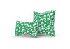 Leopold Leopard Pillow, Green and White