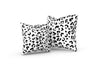 Leopold Leopard Pillow, Black and White