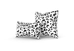 Leopold Leopard Pillow, Black and White