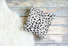 Leopold Leopard Pillow, Black and White