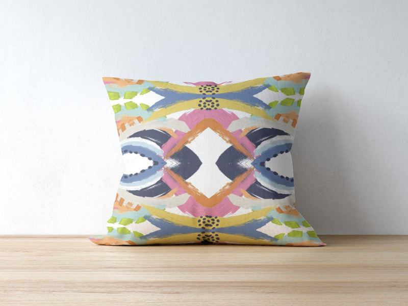 Oxford Pink Abstract Art Pillow