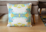 Champagne Garden Blue Pillow